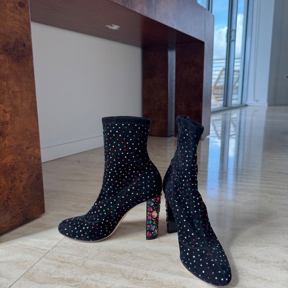 Crystal Embellished Jimmy Choo Ankle Boots - Picture 4 of 7